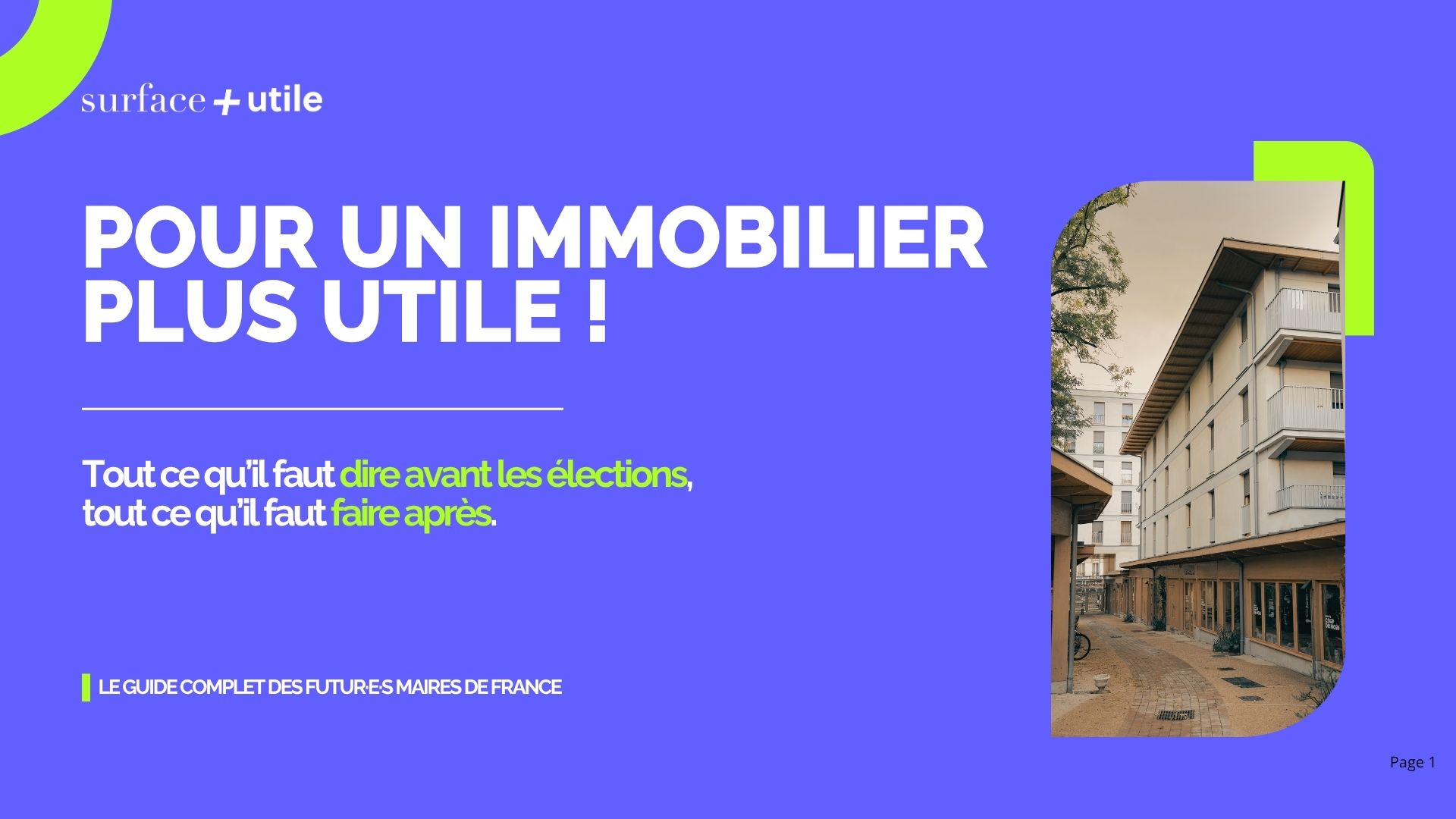 Notre guide à destination des élu.es